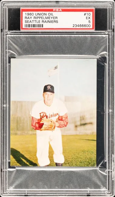 1960 Union Oil Seattle Rainiers Ray Rippelmeyer #10 card image