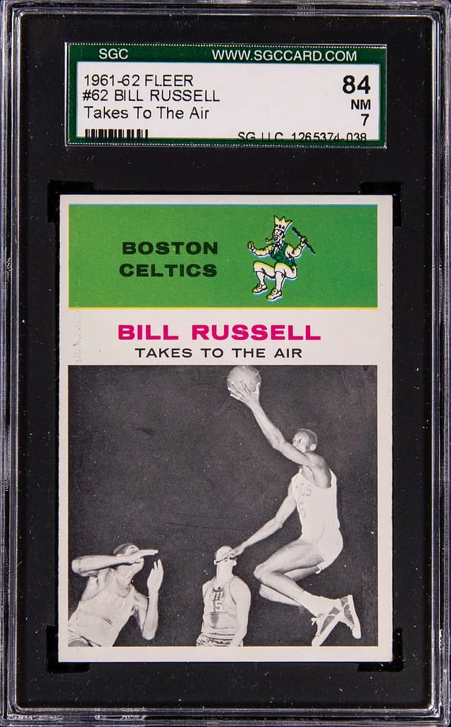 1961-62 Fleer Bill Russell, In Action #62 card image