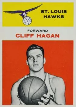 1961-62 Fleer Cliff Hagan #18 card image