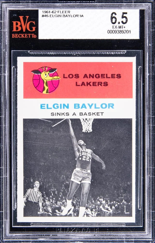 1961-62 Fleer Elgin Baylor, In Action #46 card image