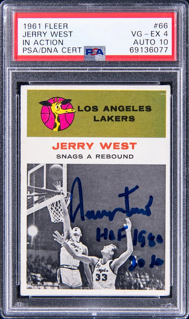 1961-62 Fleer Jerry West, In Action #66 card image