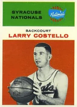 1961-62 Fleer Larry Costello #9 card image