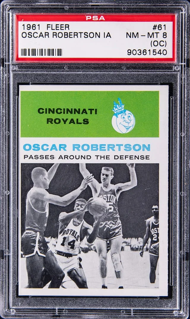 1961-62 Fleer Oscar Robertson, In Action #61 card image