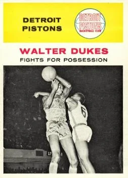 1961-62 Fleer Walter Dukes #50 card image