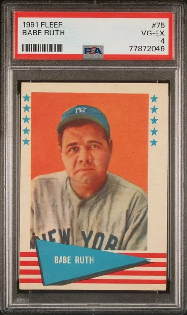 1961 Fleer Babe Ruth #75 card image