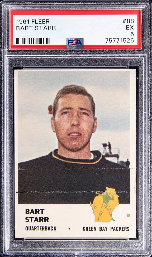 1961 Fleer Bart Starr #88 card image