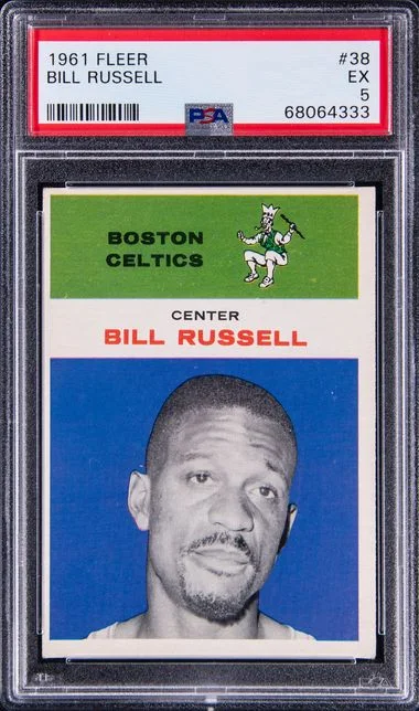 1961 Fleer Bill Russell #38 card image
