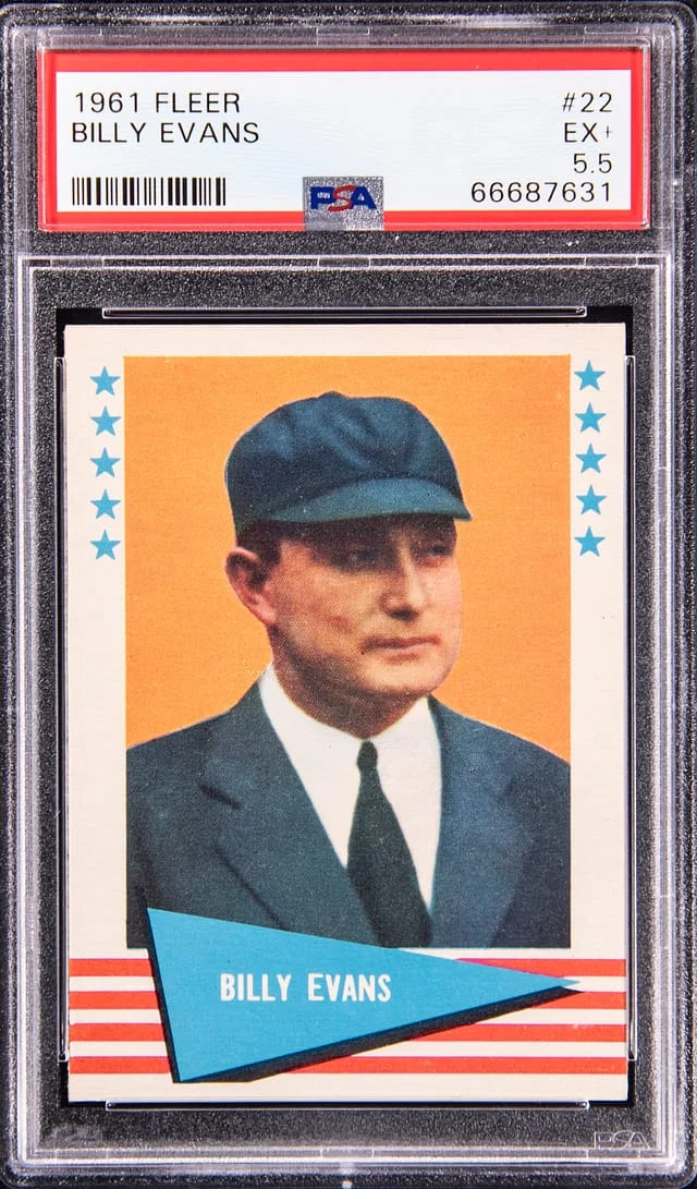 1961 Fleer Billy Evans #22 card image