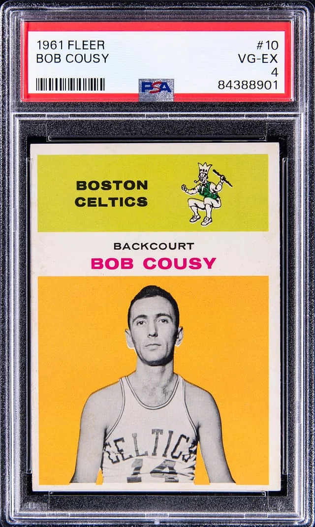 1961 Fleer Bob Cousy #10 card image