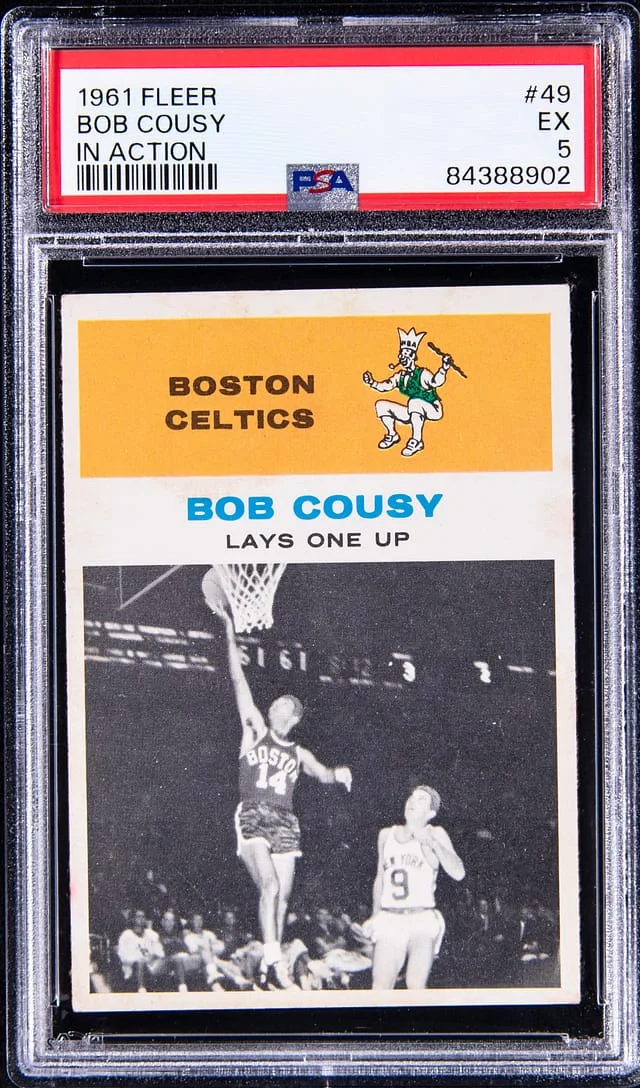1961 Fleer Bob Cousy In Action #49 card image