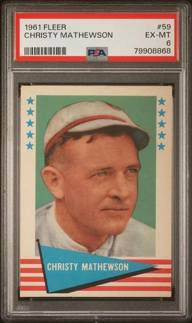 1961 Fleer Christy Mathewson #59 card image