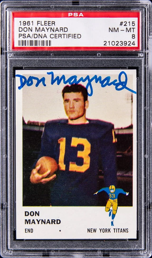 1961 Fleer Don Maynard #215 card image