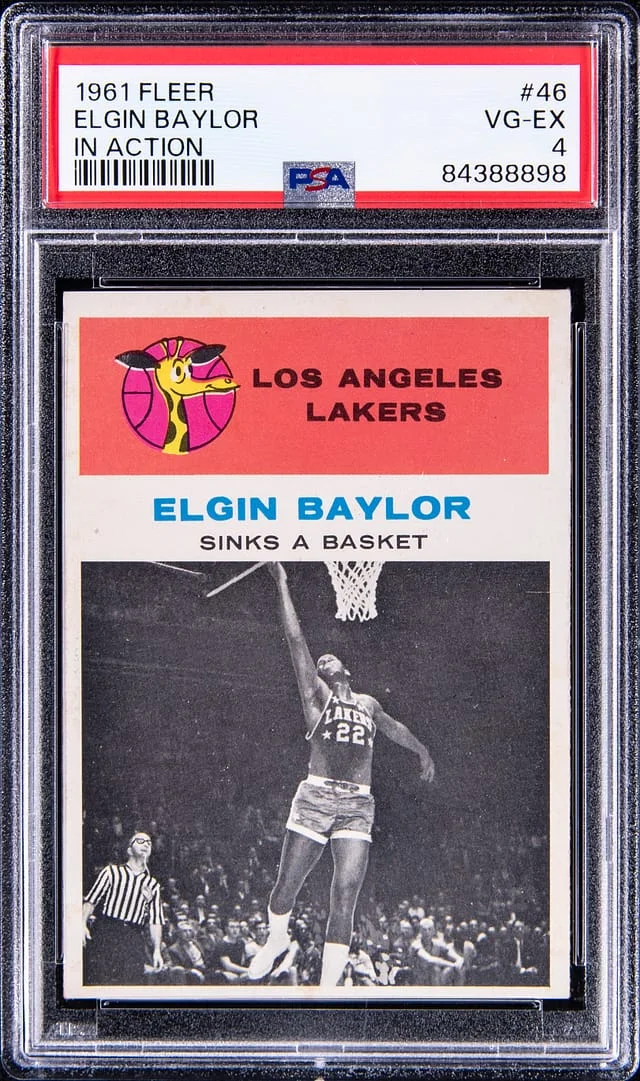 1961 Fleer Elgin Baylor In Action #46 card image