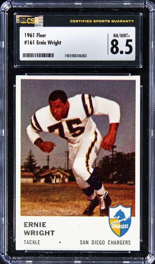 1961 Fleer Ernie Wright #161 card image