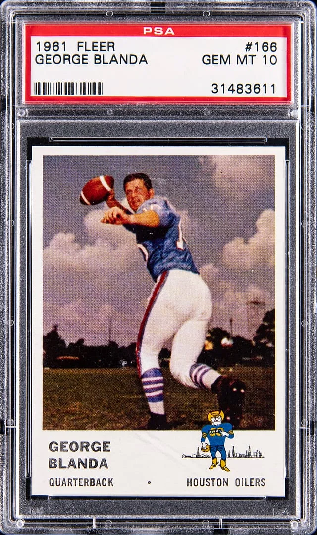 1961 Fleer George Blanda #166 card image