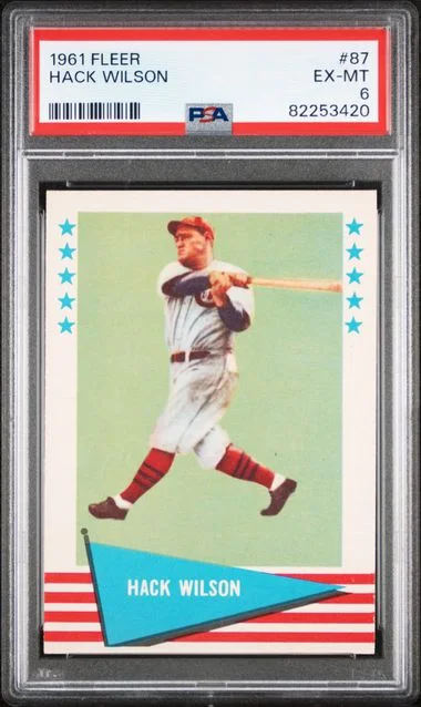 1961 Fleer Hack Wilson #87 card image