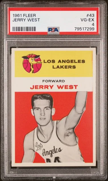 1961 Fleer Jerry West #43 card image