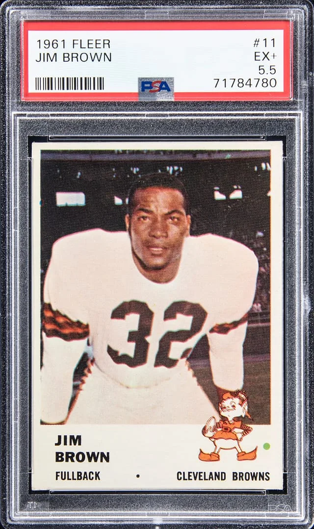 1961 Fleer Jim Brown #11 card image