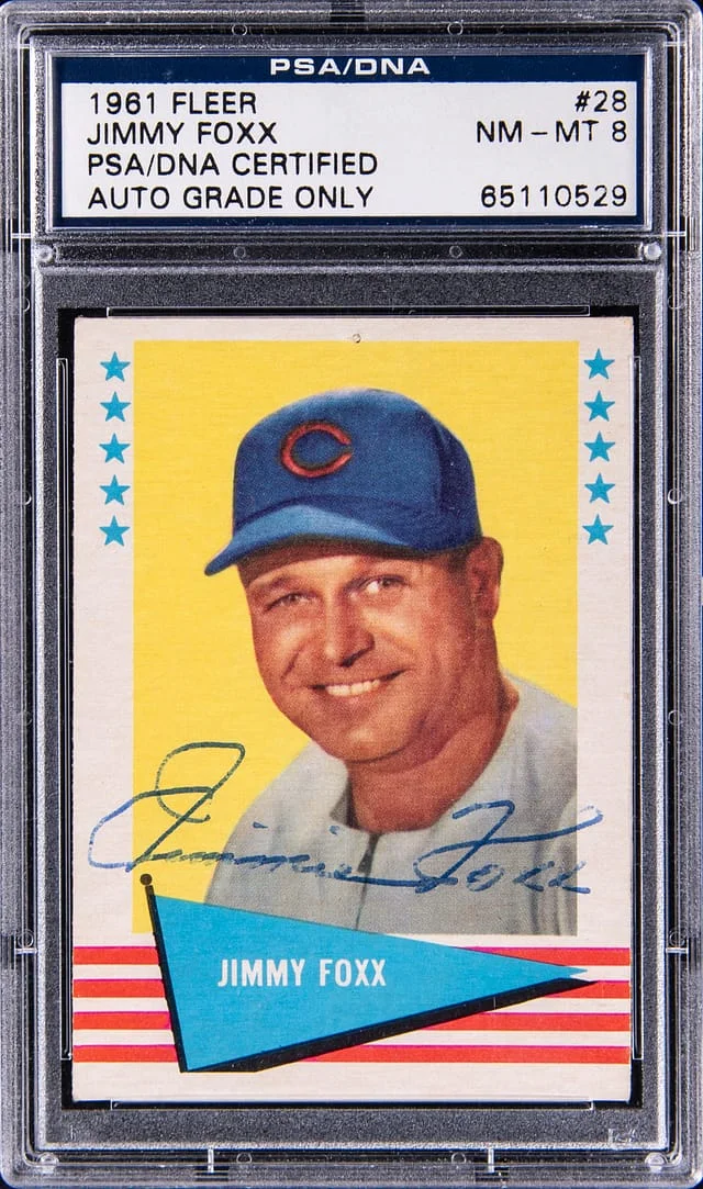 1961 Fleer Jimmy Foxx #28 card image