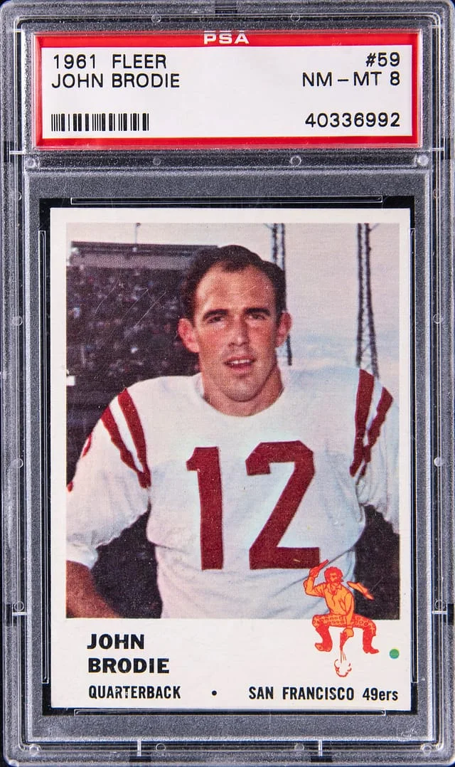 1961 Fleer John Brodie #59 card image