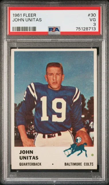 1961 Fleer John Unitas #30 card image