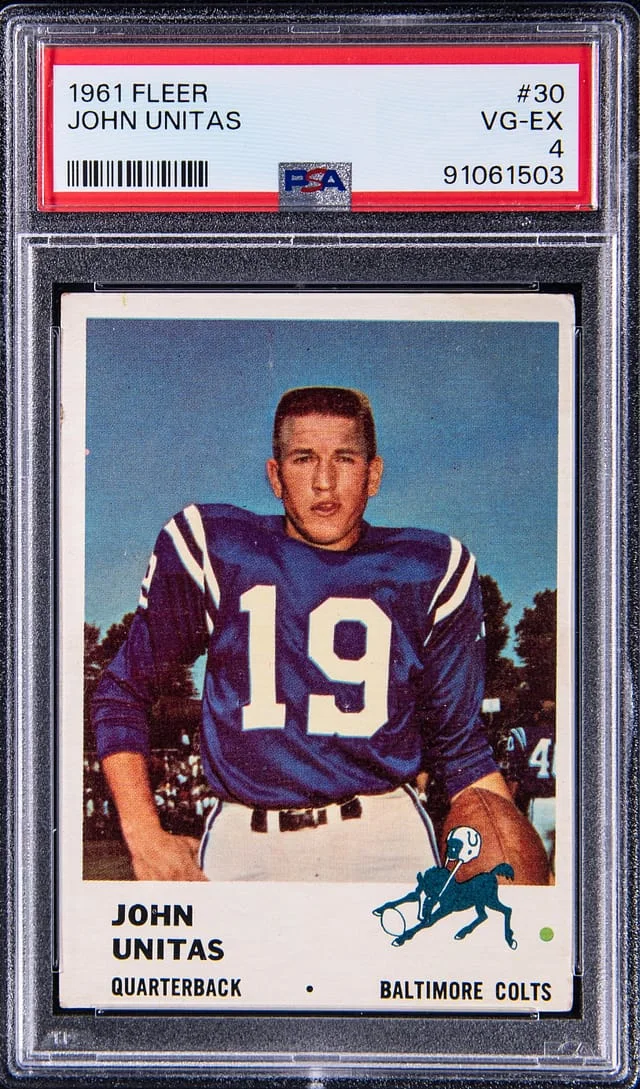 1961 Fleer Johnny Unitas #30 card image