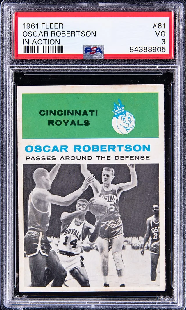 1961 Fleer Oscar Robertson In Action #61 card image