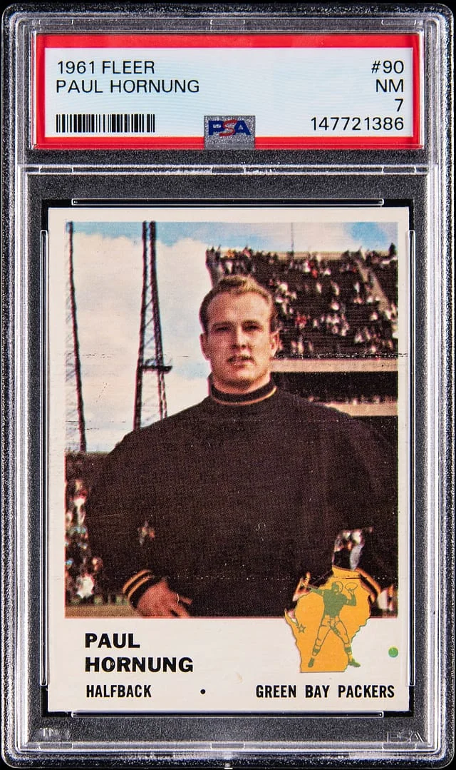 1961 Fleer Paul Hornung #90 card image
