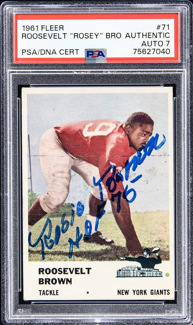 1961 Fleer Roosevelt Brown #71 card image