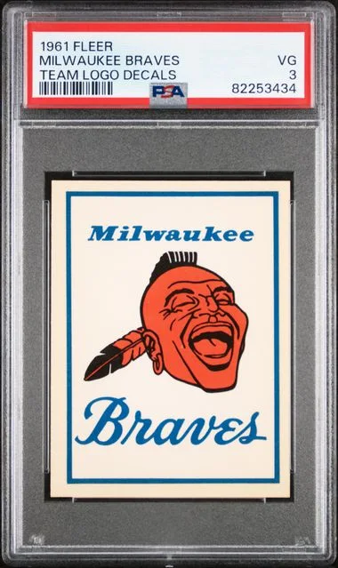 1961 Fleer Team Logo Decals Milwaukee Braves #no-number card image