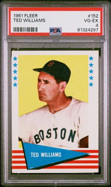 1961 Fleer Ted Williams #152 card image