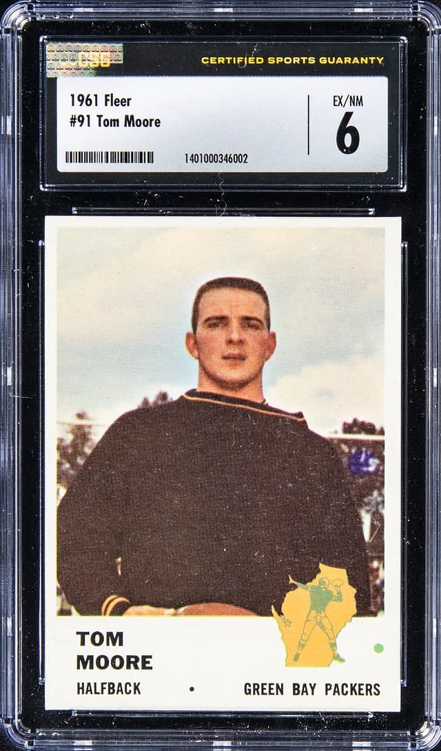 1961 Fleer Tom Moore #91 card image