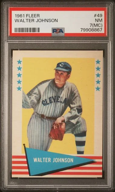 1961 Fleer Walter Johnson #49 card image