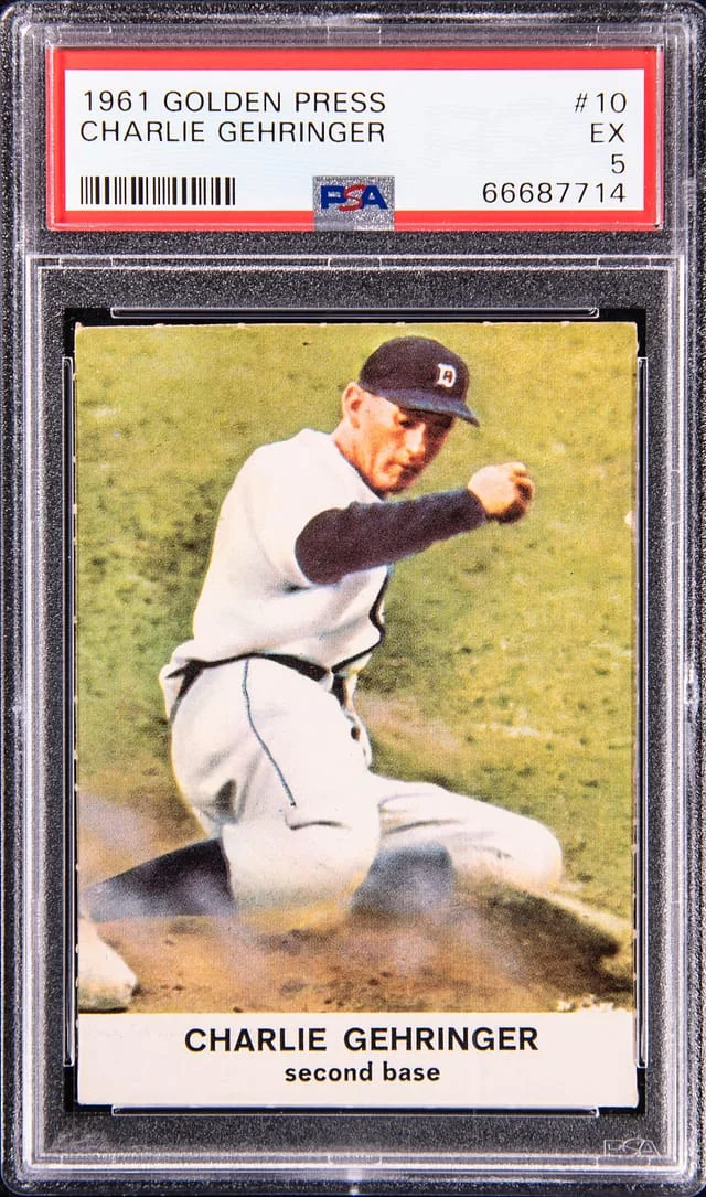 1961 Golden Press Charlie Gehringer #10 card image