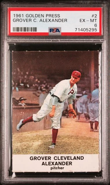 1961 Golden Press Grover Cleveland Alexander #2 card image