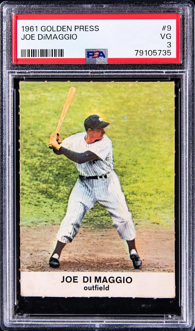 1961 Golden Press Joe Dimaggio #9 card image