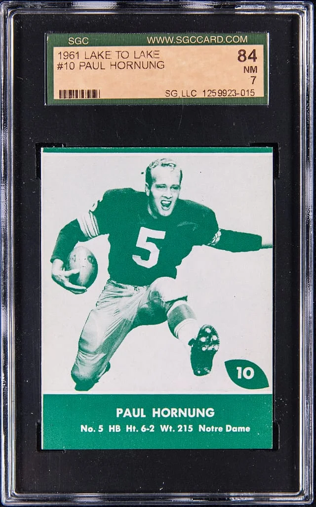 1961 Packers Lake to Lake Paul Hornung #10 card image
