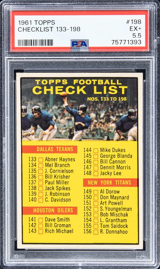 1961 Topps 133-198 #198 card image