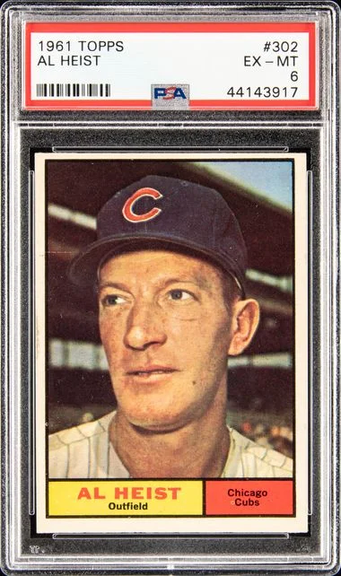 1961 Topps Al Heist #302 card image