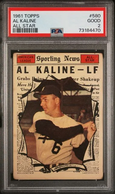 1961 Topps Al Kaline All Star #580 card image
