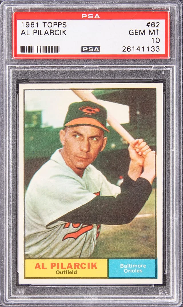 1961 Topps Al Pilarcik #62 card image