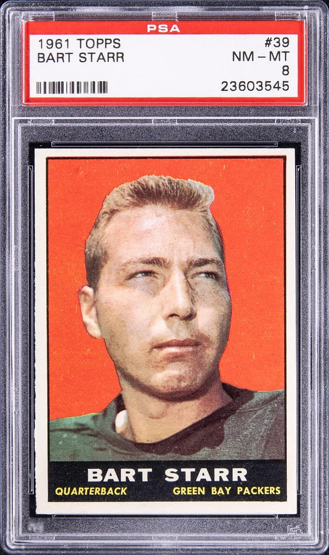 1961 Topps Bart Starr #39 card image