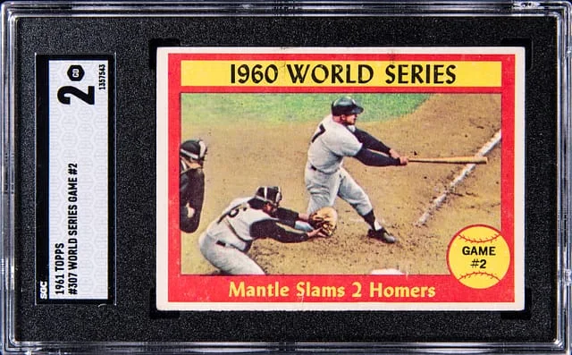 1961 Topps Baseball World Series Game 2 #307 card image
