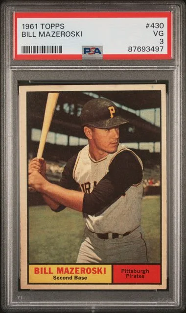 1961 Topps Bill Mazeroski #430 card image
