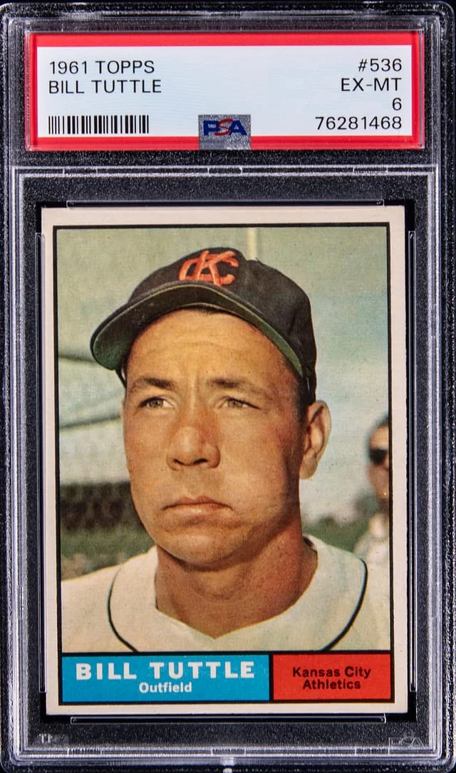 1961 Topps Bill Tuttle #536 card image