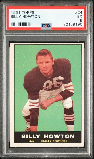 1961 Topps Billy Howton #24 card image