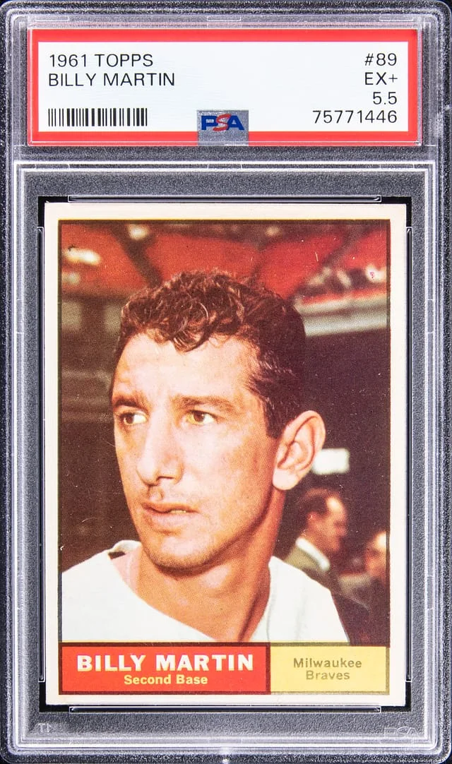 1961 Topps Billy Martin #89 card image
