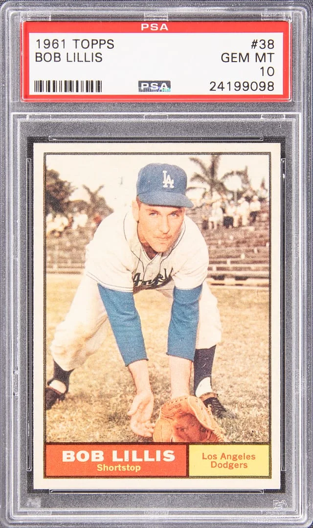 1961 Topps Bob Lillis #38 card image
