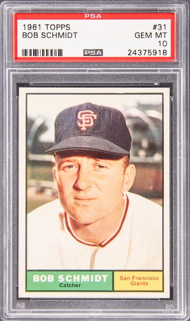 1961 Topps Bob Schmidt #31 card image