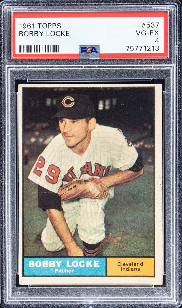 1961 Topps Bobby Locke #537 card image